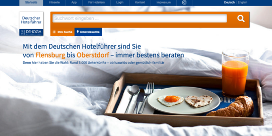 Deutscher Hotelführer - Website